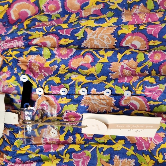 NWT Cleobella Hilo Kaftan Dress /Tahiti Block Print / Size Medium - Picture 10 of 12